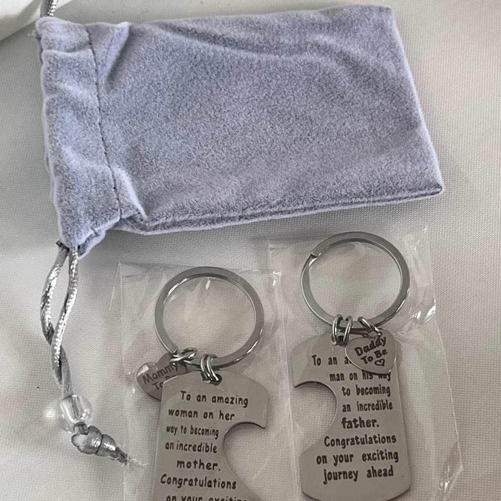 Silver keychain and bottle opener set - perfect for a gift #giftideas